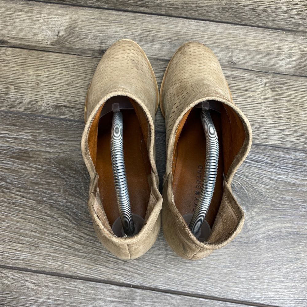 Lucky Brand Baley Women’s Size 9M Brindle Oiled Suede Ankle Bootie 0310LK9031 - Picture 3 of 11